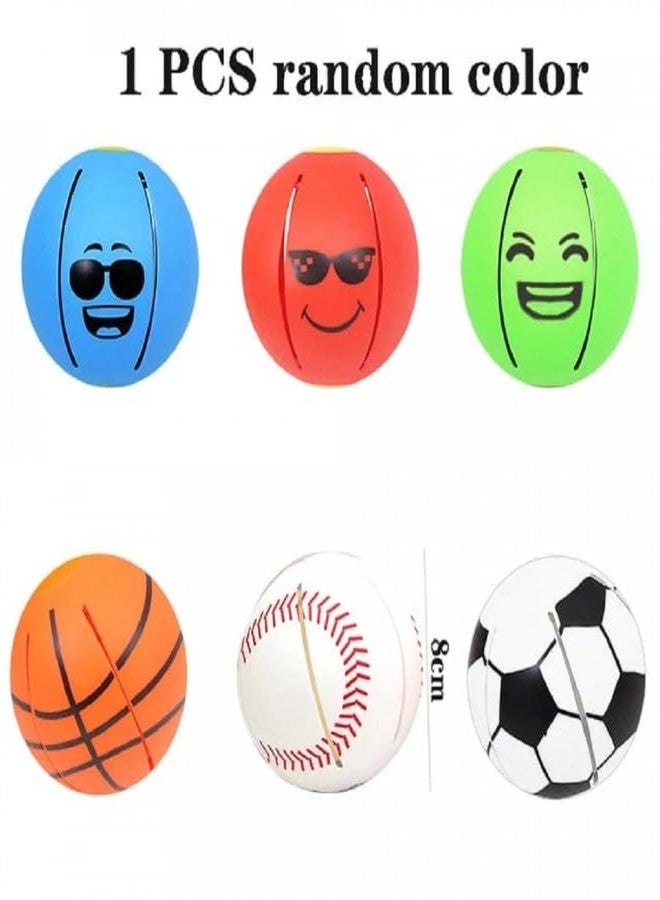 PRETOX Mini UFO Pop up Ball for Kids Flying Saucer Ball, Deformation Light UFO Ball with Led Lights Hover Soccer Ball Flying Flat Throw Disc Balls Toy for Childrens Anti Stress Ball (Pack of 1- Multi) - Image 5